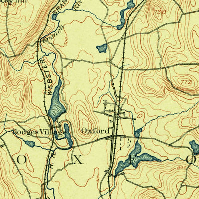 United States Geological Survey Webster, MA-CT-RI (1889, 62500-Scale) digital map