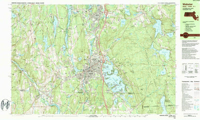 United States Geological Survey Webster, MA-CT-RI (1982, 25000-Scale) digital map