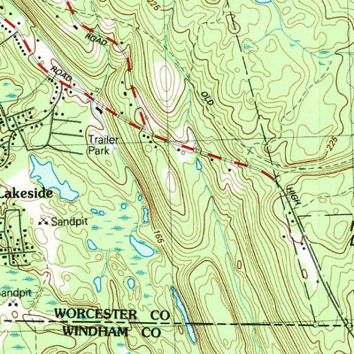 United States Geological Survey Webster, MA-CT-RI (1982, 25000-Scale) digital map