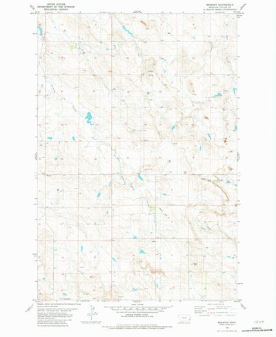 United States Geological Survey Webster, MT (1981, 24000-Scale) digital map