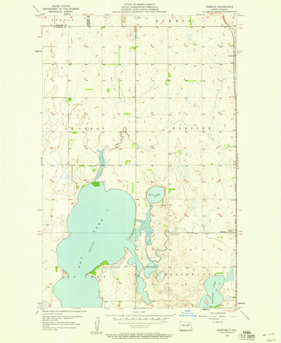 United States Geological Survey Webster, ND (1957, 24000-Scale) digital map