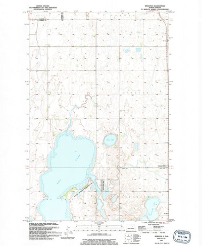United States Geological Survey Webster, ND (1994, 24000-Scale) digital map