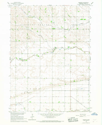 United States Geological Survey Webster, NE (1966, 24000-Scale) digital map