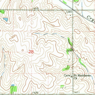 United States Geological Survey Webster, NE (1966, 24000-Scale) digital map