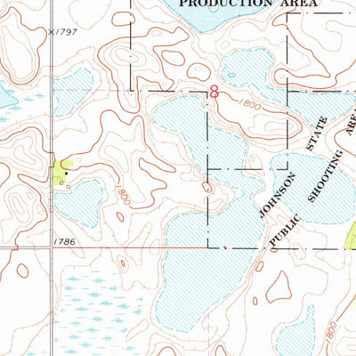 United States Geological Survey Webster NE, SD (1973, 24000-Scale) digital map