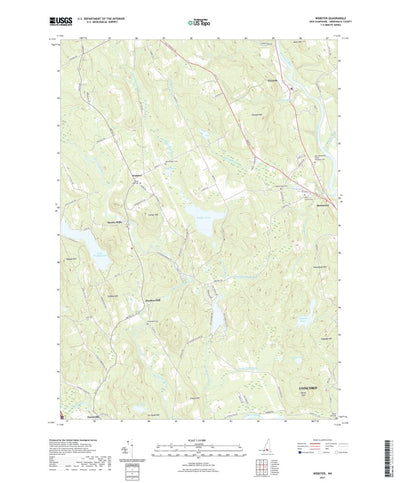 United States Geological Survey Webster, NH (2021, 24000-Scale) digital map