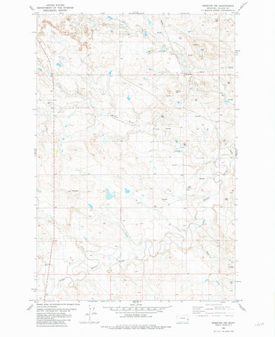 United States Geological Survey Webster NW, MT (1981, 24000-Scale) digital map
