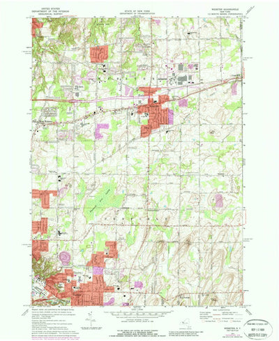 United States Geological Survey Webster, NY (1971, 24000-Scale) digital map