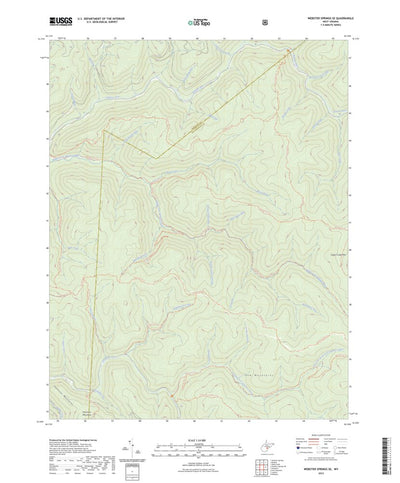 United States Geological Survey Webster Springs SE, WV (2023, 24000-Scale) digital map