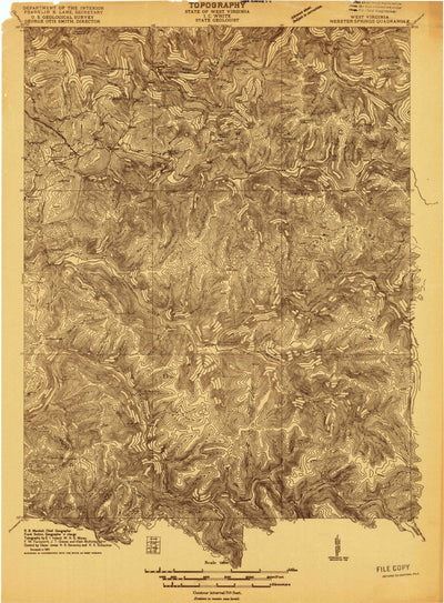 United States Geological Survey Webster Springs, WV (1915, 48000-Scale) digital map