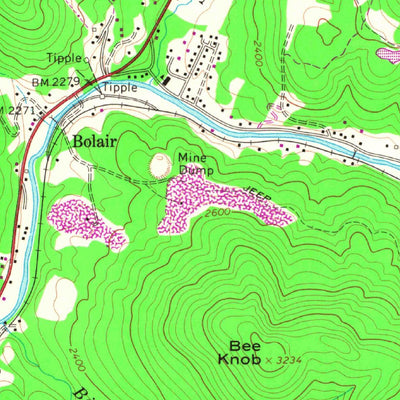 United States Geological Survey Webster Springs, WV (1966, 24000-Scale) digital map