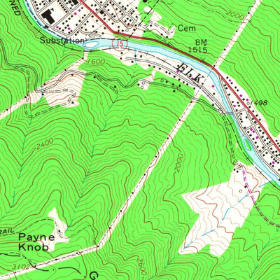 United States Geological Survey Webster Springs, WV (1966, 24000-Scale) digital map