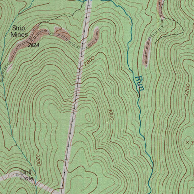 United States Geological Survey Webster Springs, WV (1995, 24000-Scale) digital map