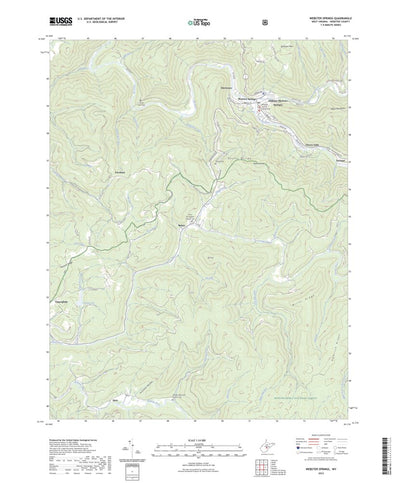 United States Geological Survey Webster Springs, WV (2023, 24000-Scale) digital map