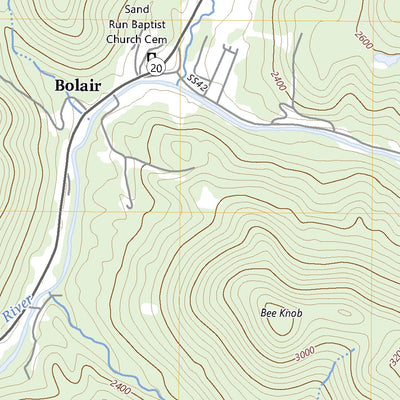 United States Geological Survey Webster Springs, WV (2023, 24000-Scale) digital map
