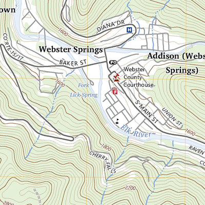 United States Geological Survey Webster Springs, WV (2023, 24000-Scale) digital map
