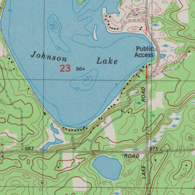 United States Geological Survey Webster, WI (1982, 24000-Scale) digital map