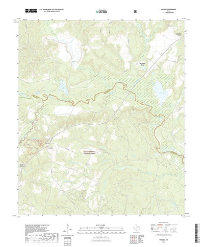 United States Geological Survey Weches, TX (2022, 24000-Scale) digital map