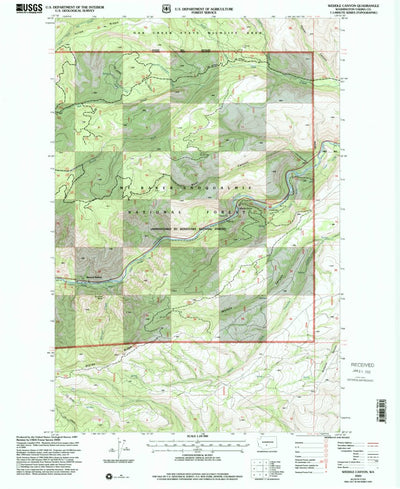 United States Geological Survey Weddle Canyon, WA (2000, 24000-Scale) digital map