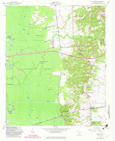 United States Geological Survey Wedgefield, SC (1953, 24000-Scale) digital map