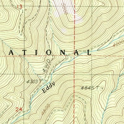 United States Geological Survey Weed, CA (1986, 24000-Scale) digital map