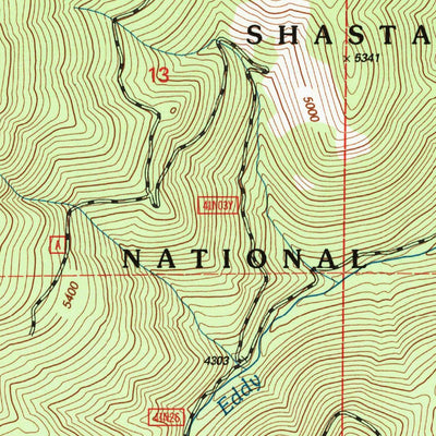 United States Geological Survey Weed, CA (1998, 24000-Scale) digital map