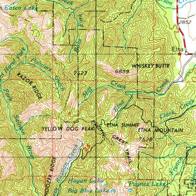 United States Geological Survey Weed, CA-OR (1958, 250000-Scale) digital map