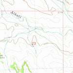 United States Geological Survey Weed Creek West, MT (1980, 24000-Scale) digital map