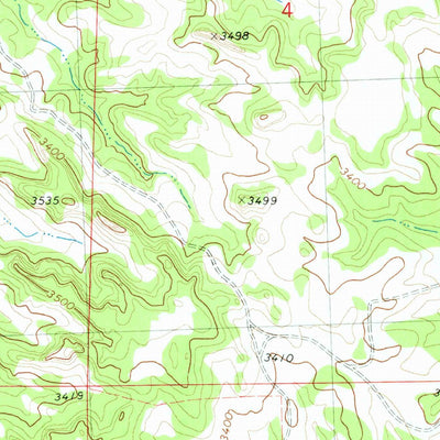 United States Geological Survey Weed Creek West, MT (1980, 24000-Scale) digital map