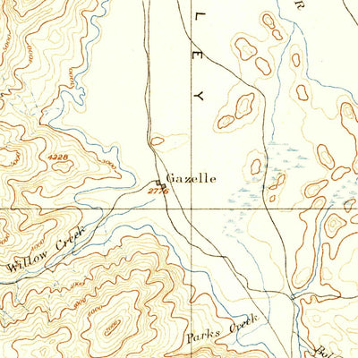 United States Geological Survey Weed E, CA (1886, 250000-Scale) digital map