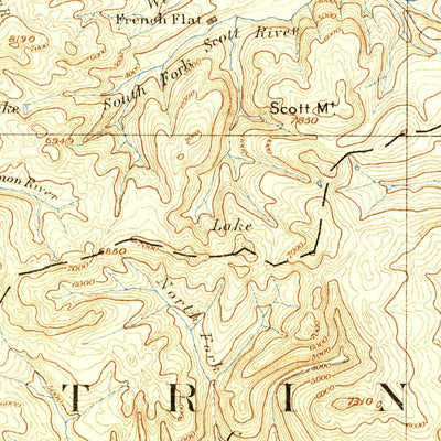 United States Geological Survey Weed E, CA (1886, 250000-Scale) digital map
