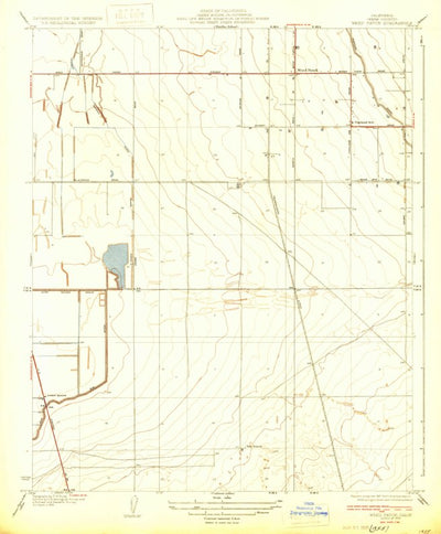 United States Geological Survey Weed Patch, CA (1933, 31680-Scale) digital map