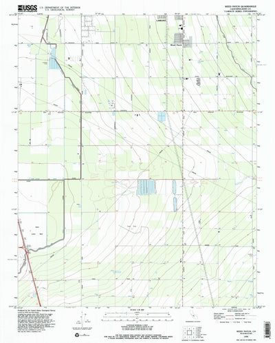 United States Geological Survey Weed Patch, CA (1992, 24000-Scale) digital map