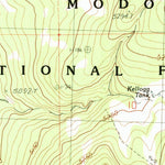 United States Geological Survey Weed Valley, CA-OR (1990, 24000-Scale) digital map