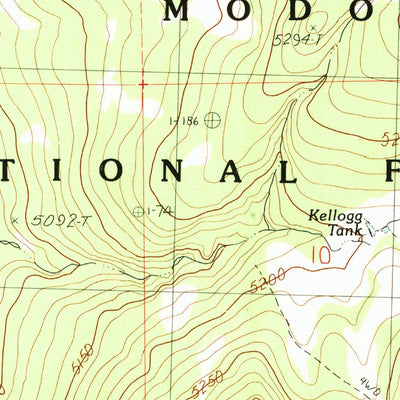United States Geological Survey Weed Valley, CA-OR (1990, 24000-Scale) digital map