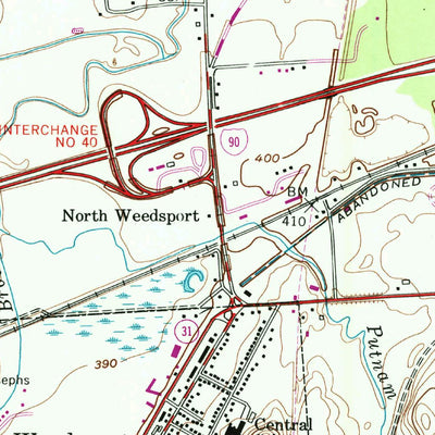 United States Geological Survey Weedsport, NY (1954, 24000-Scale) digital map