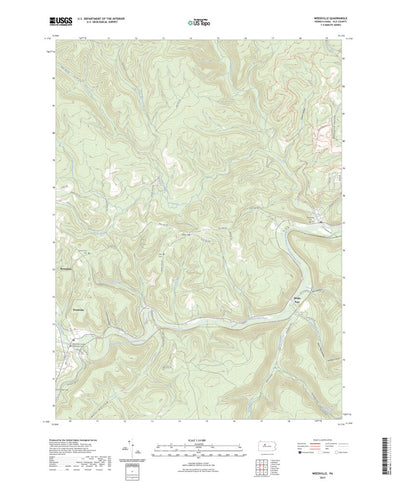 United States Geological Survey Weedville, PA (2023, 24000-Scale) digital map