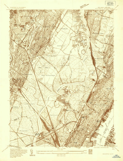 United States Geological Survey Weehawken, NJ-NY (1935, 24000-Scale) digital map
