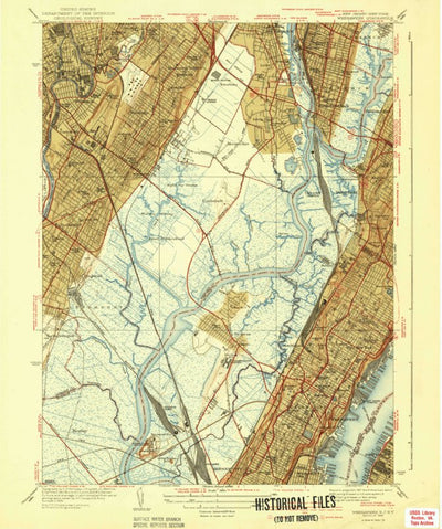 United States Geological Survey Weehawken, NJ-NY (1940, 31680-Scale) digital map