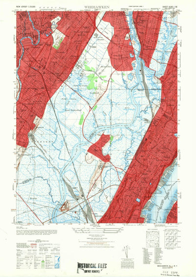 United States Geological Survey Weehawken, NJ-NY (1947, 25000-Scale) digital map
