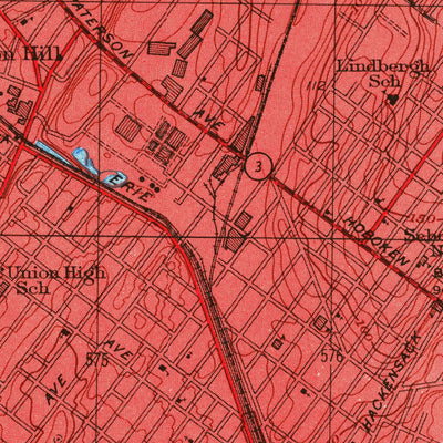 United States Geological Survey Weehawken, NJ-NY (1947, 25000-Scale) digital map
