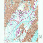 United States Geological Survey Weehawken, NJ-NY (1967, 24000-Scale) digital map