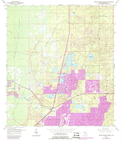 United States Geological Survey Weeki Wachee Spring, FL (1954, 24000-Scale) digital map
