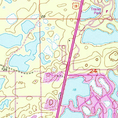 United States Geological Survey Weeki Wachee Spring, FL (1954, 24000-Scale) digital map