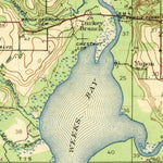 United States Geological Survey Weeks Bay, AL (1943, 62500-Scale) digital map