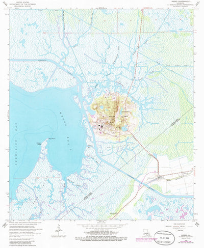 United States Geological Survey Weeks, LA (1963, 24000-Scale) digital map