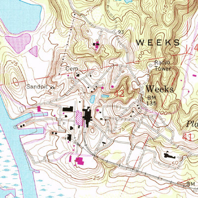 United States Geological Survey Weeks, LA (1963, 24000-Scale) digital map