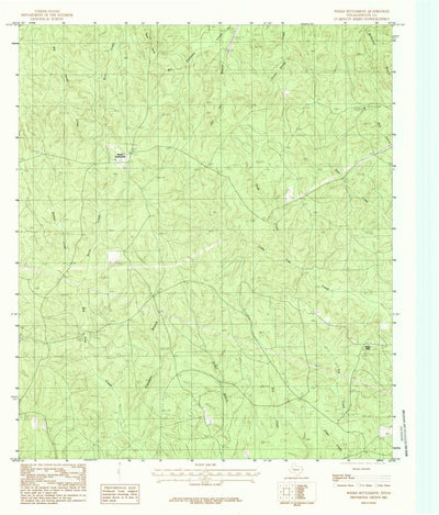 United States Geological Survey Weeks Settlement, TX (1984, 24000-Scale) digital map