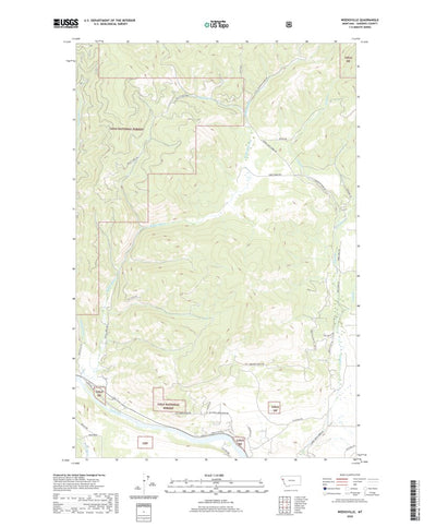 United States Geological Survey Weeksville, MT (2020, 24000-Scale) digital map