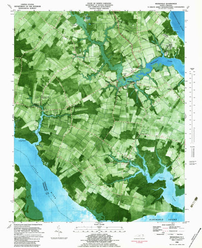 United States Geological Survey Weeksville, NC (1982, 24000-Scale) digital map